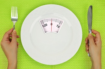 plate with scale on it